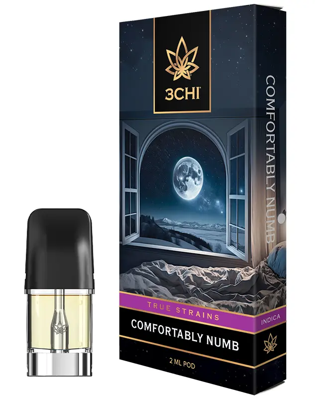 Comfortably Numb Vape Pod AU – True Strains