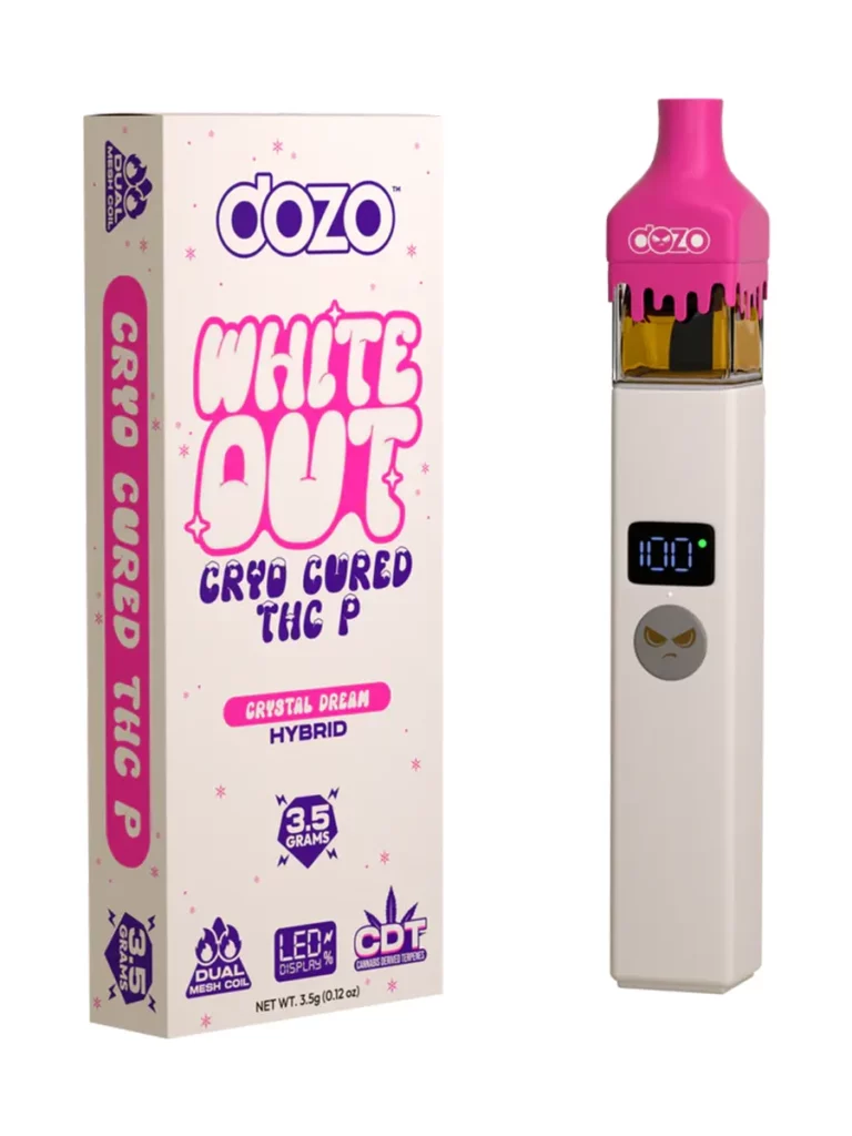 Dozo White Out Cryo Cured THC-P Vaporizer Pen AU