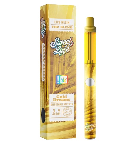 Sweet Lyfe Gold Live Resin THC Vaporizer Pen AU